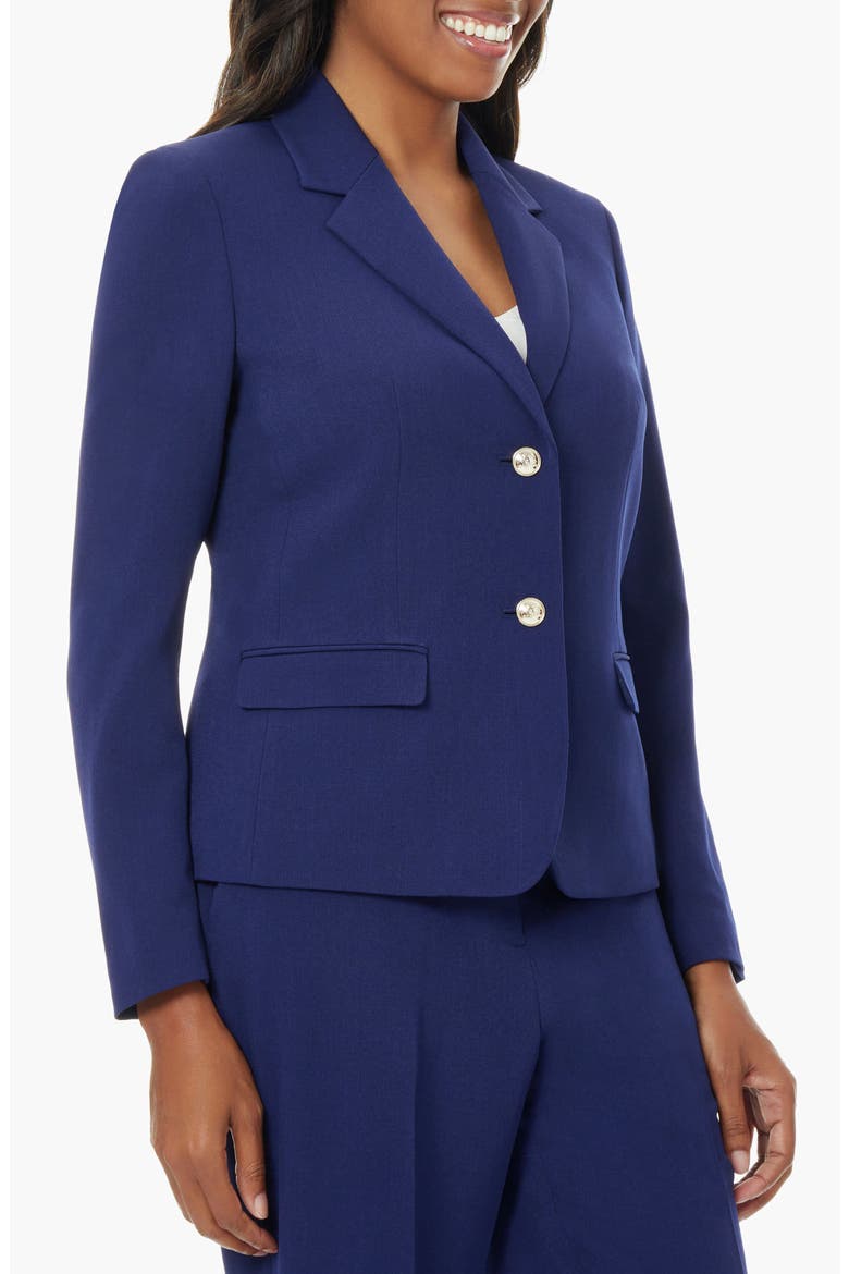 Two-Button Blazer, Alternate, color, KASPER NAVY