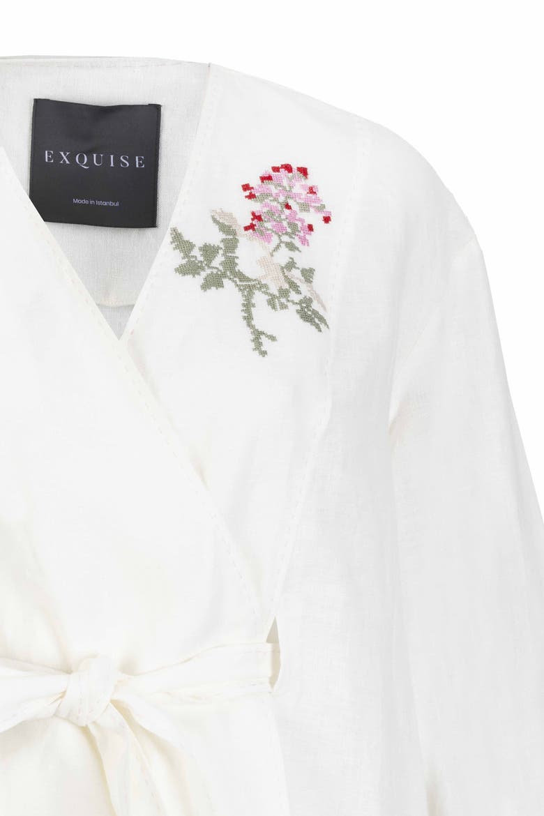 Elisa Belted Jacket, Alternate, color, BONE