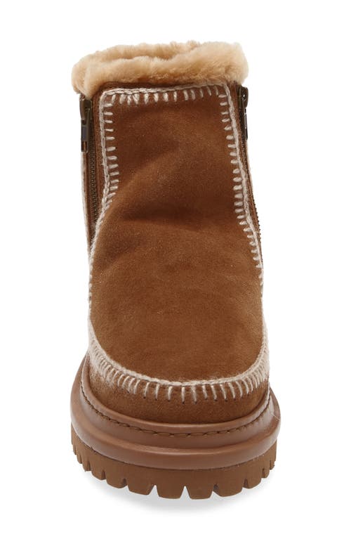 Laidback London Setsu 4.0 Genuine Shearling Lined Ankle Boot In Brown