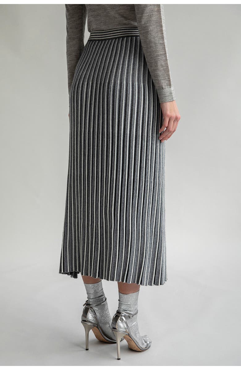 SSKEIN Adeline Skirt, Alternate, color, Grey Ivory