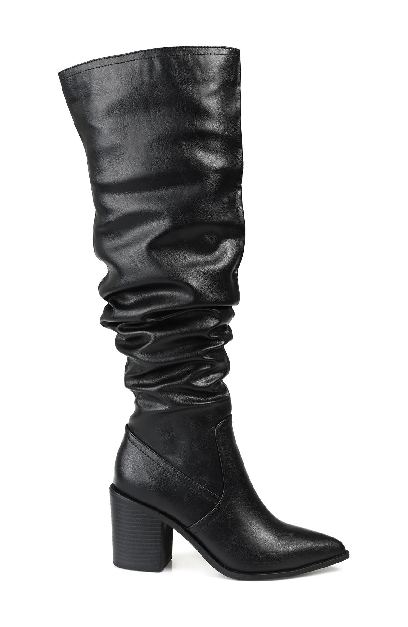 Journee Collection Pia Tall Ruched Shaft Boot - Extra Wide Calf, Alternate, color, 