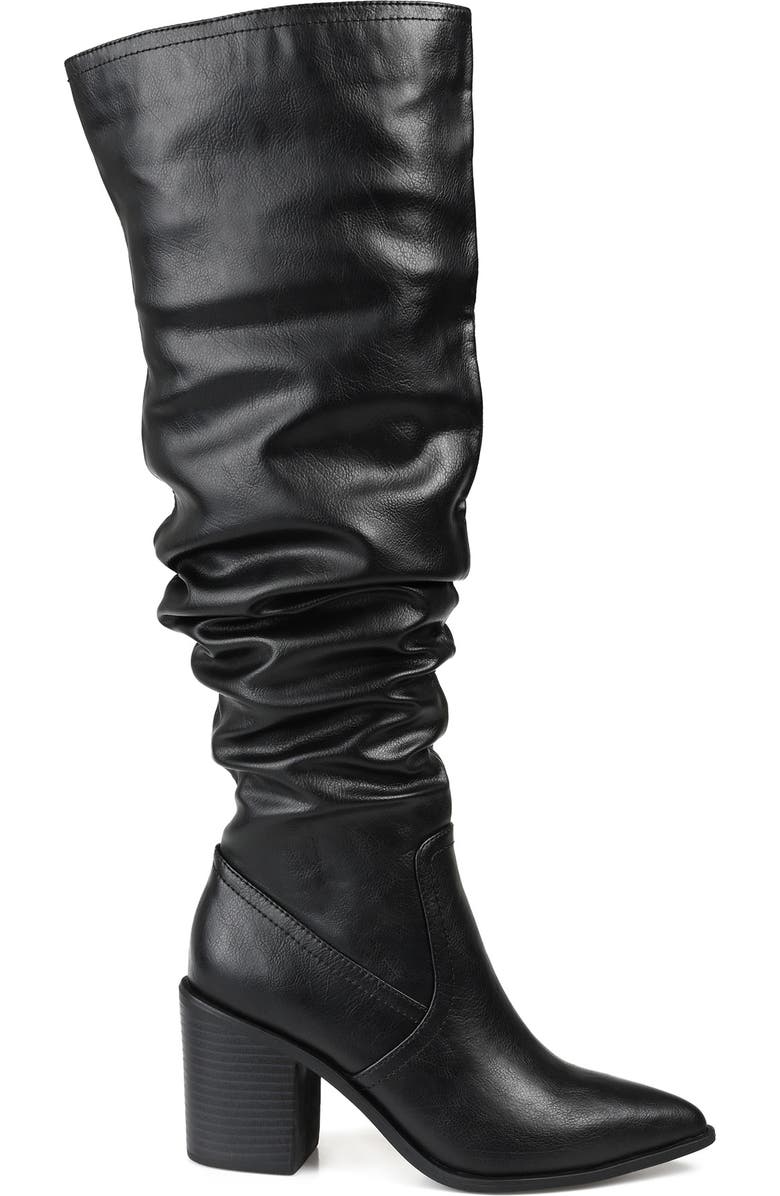 Journee Collection Pia Tall Ruched Shaft Boot - Extra Wide Calf, Alternate, color,