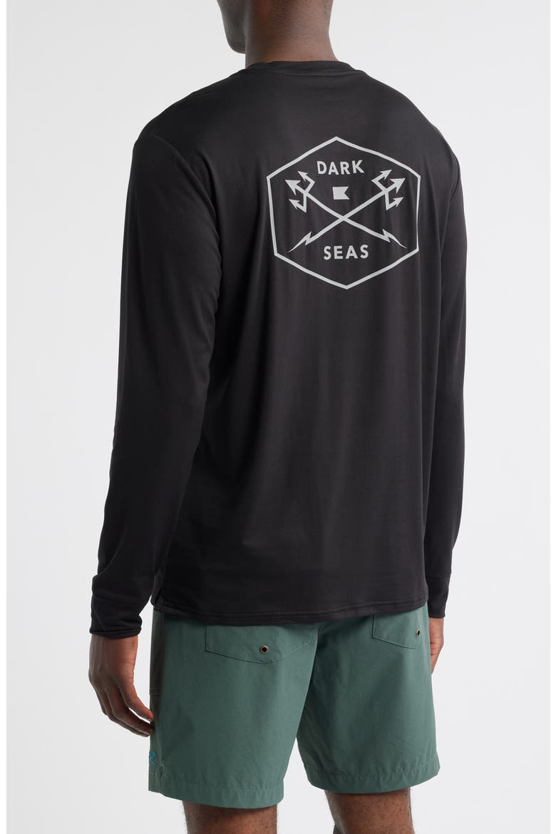 No Sweat Long Sleeve Performance Graphic T-Shirt, Alternate, color, BLACK