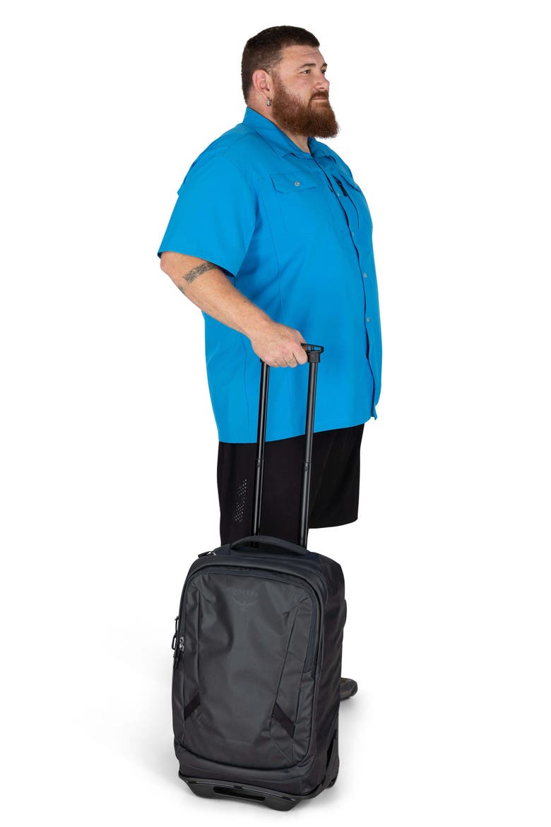 Transporter 38-Liter Wheeled Carry-On Luggage, Alternate, color, RAVEN BLACK/BLACK