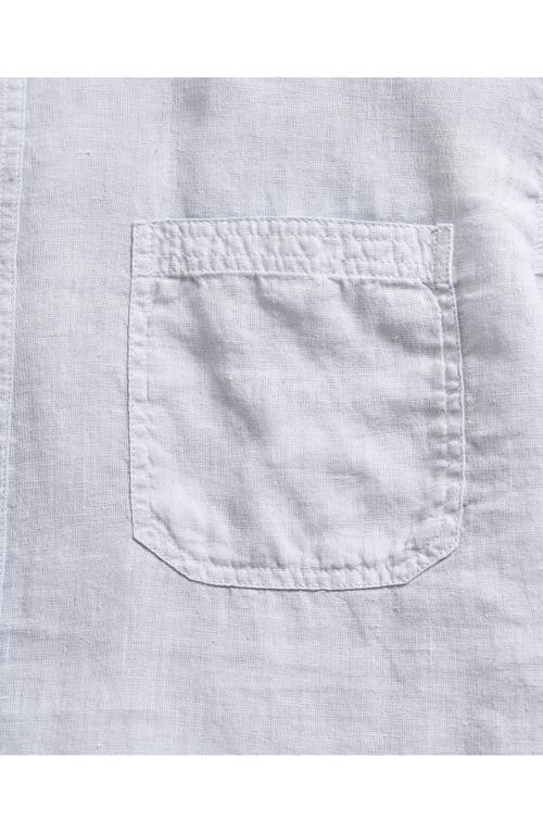 Billy Reid Short Sleeve Linen Tuscumbia Shirt Button Down