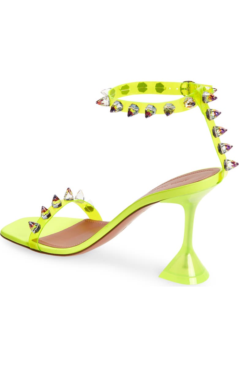 Amina Muaddi Julia Jewel Clear Sandal, Alternate, color,