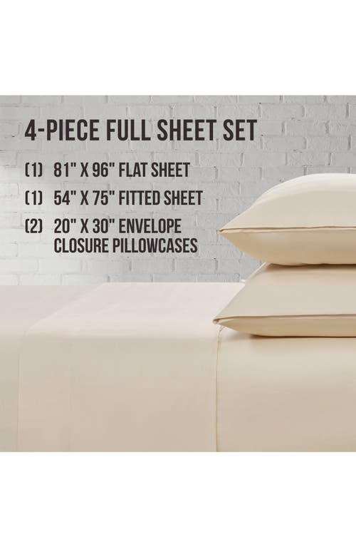 Lucky Brand Serene Slumber Cotton Sateen Sheet Set In Biege