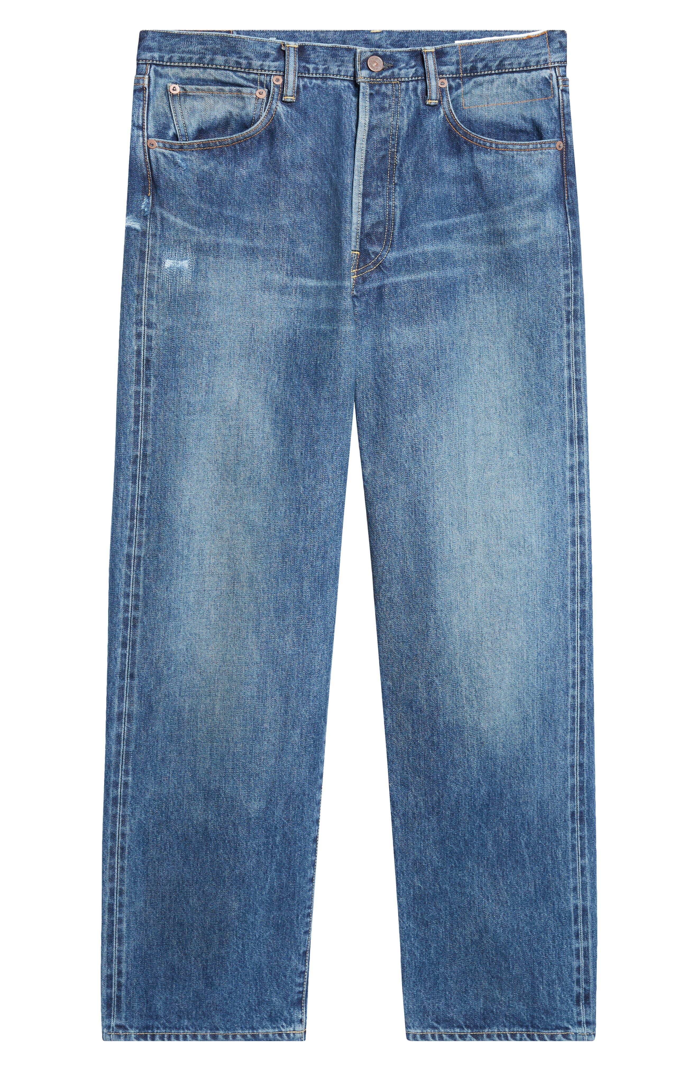 Social Sculpture 01 Distressed Wide Leg Jeans (Men) | Nordstrom