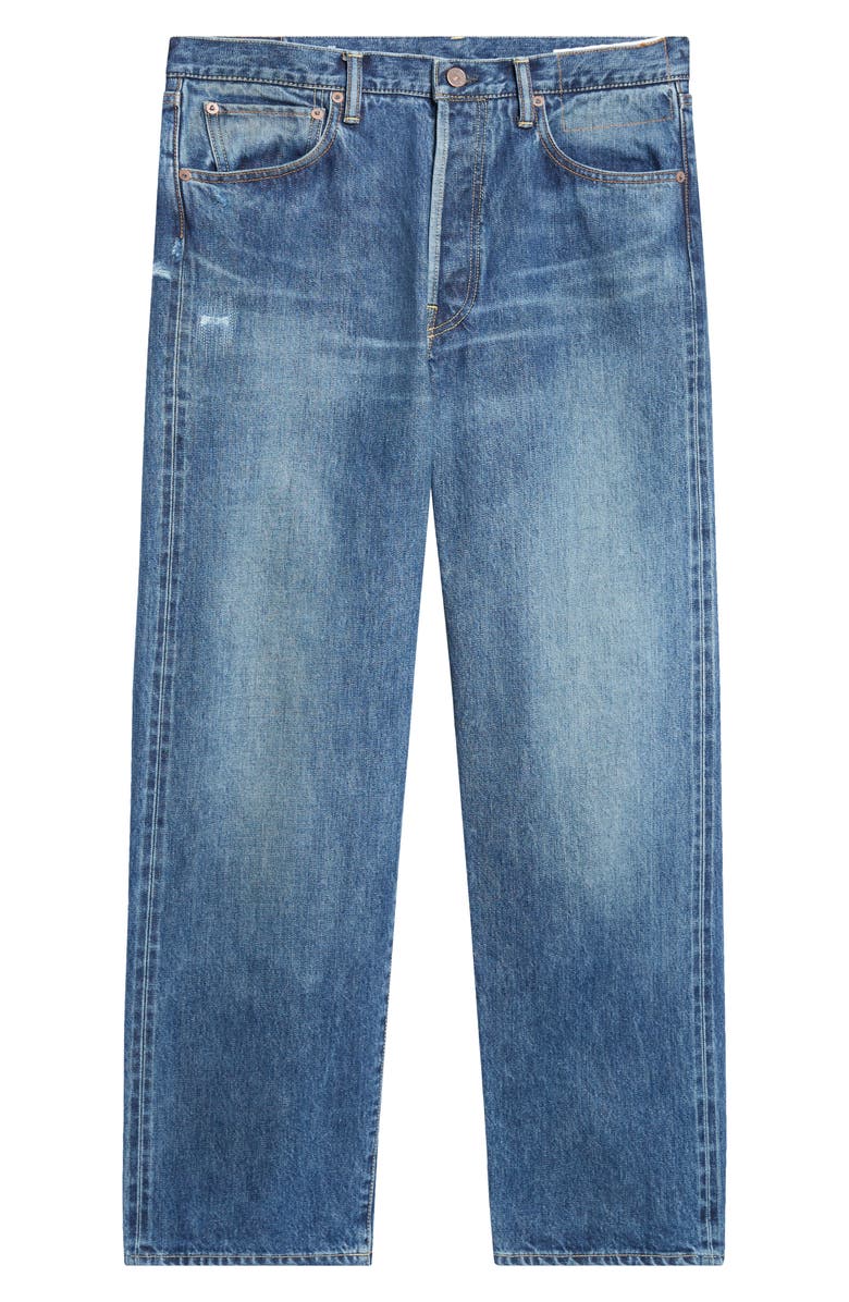 VISVIM Social Sculpture 01 Distressed Wide Leg Jeans, Main, color, Dmgd-46