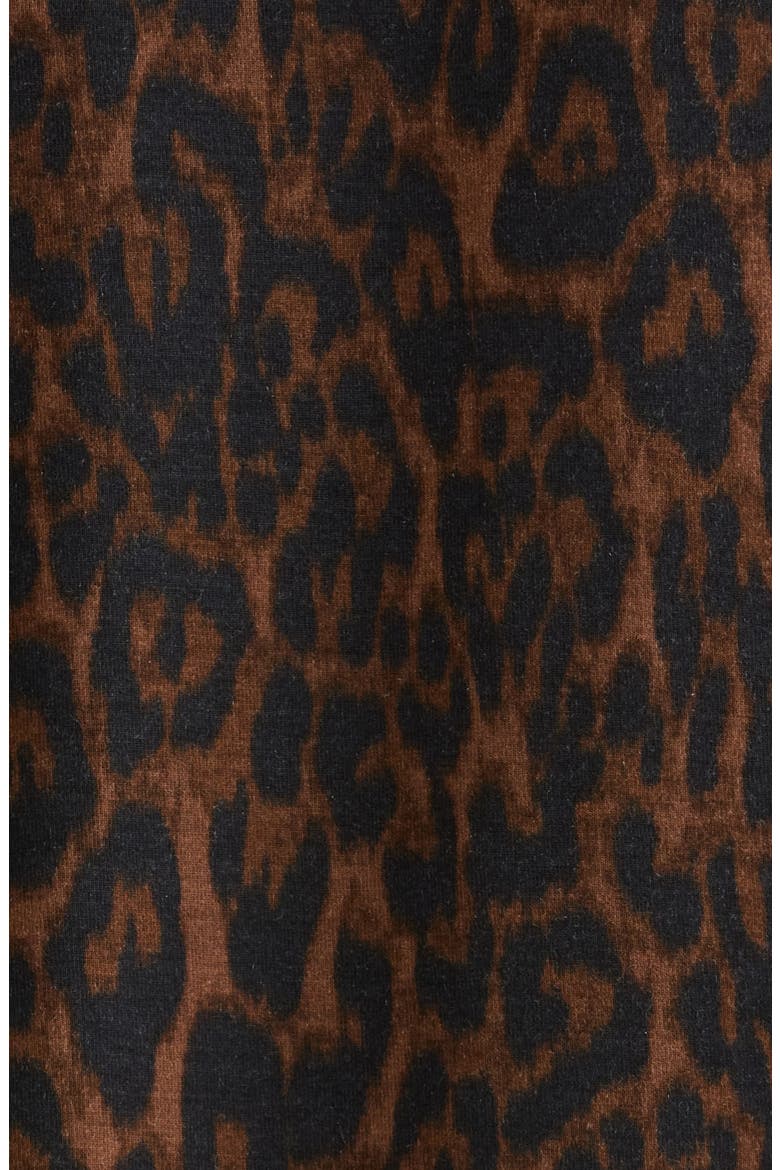 Moonlight Eco Knit Pajamas, Alternate, color, BROWN- BLACK ELEGANT LEOPARD