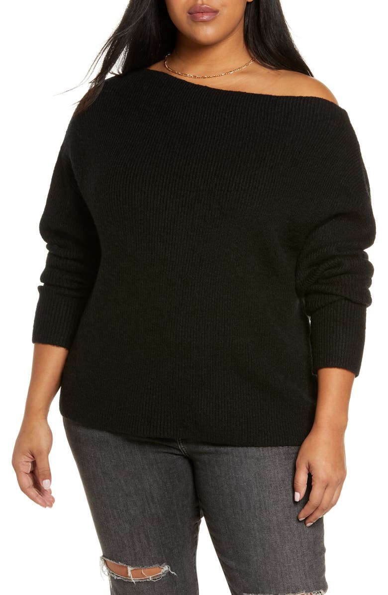 Treasure & Bond Off the Shoulder Pullover, Main, color, 