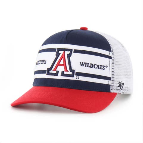 Youth '47 Navy/Red Arizona Wildcats Super Stripe Hitch Adjustable Trucker Hat