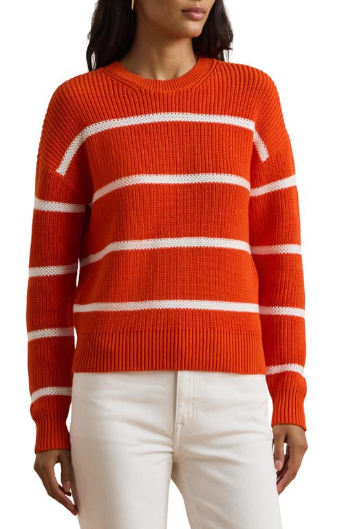 Ralph Lauren Lauren Stripe Linen Crewneck Sweater
