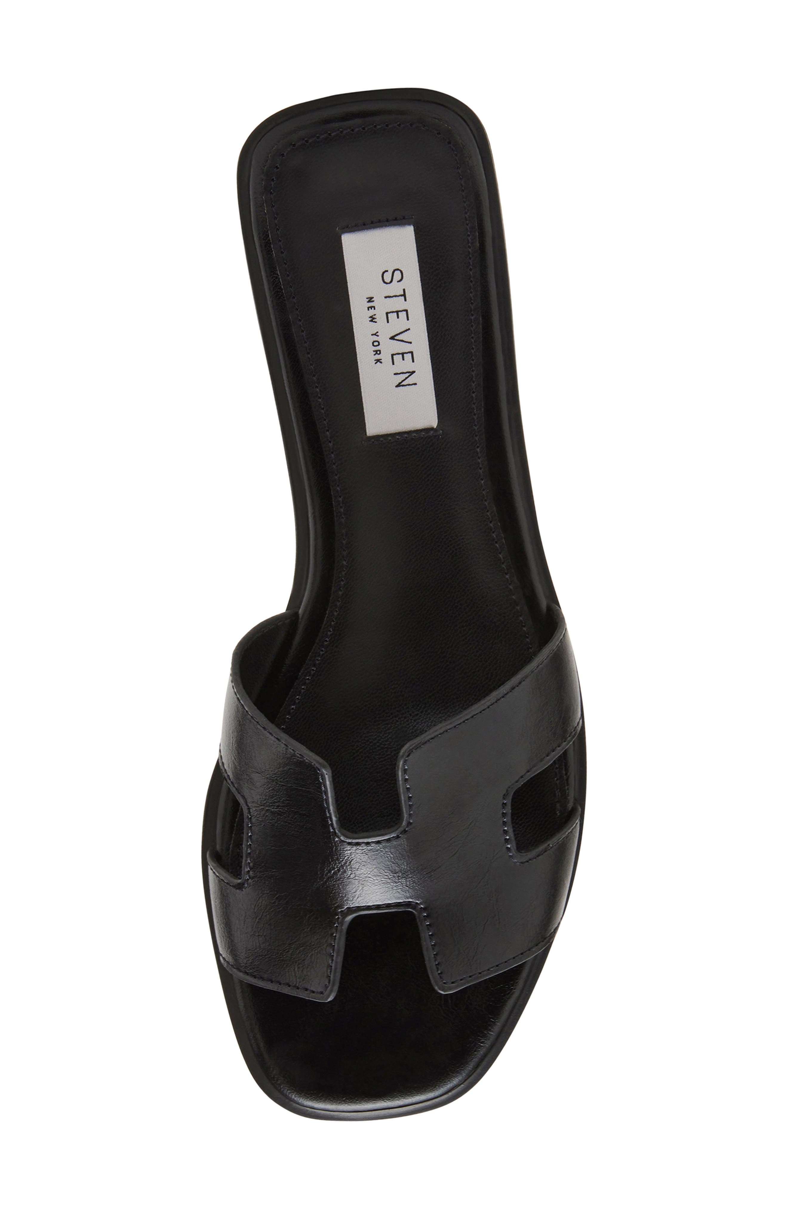 Steven New York Harlien Slide Sandal, Alternate, color, Black