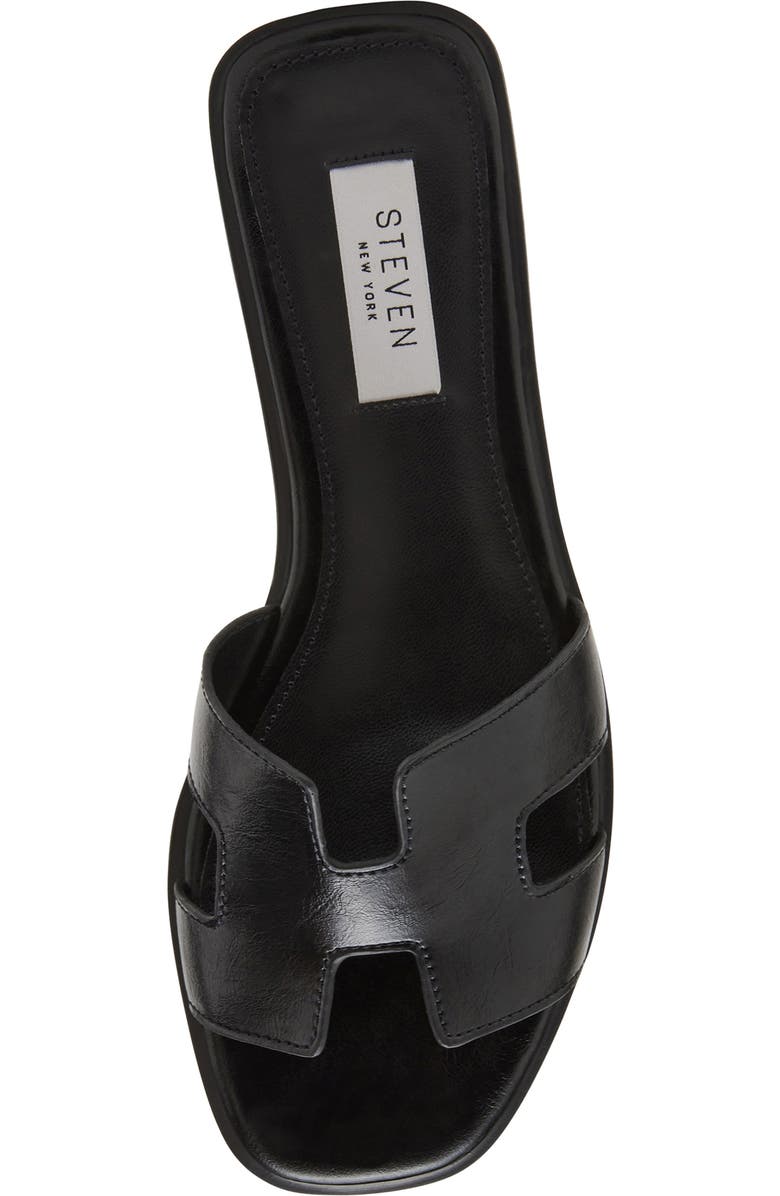 Steven New York Harlien Slide Sandal, Alternate, color, Black