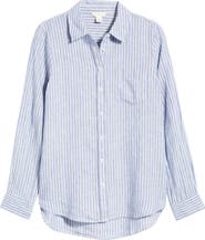 Caslon® Casual Linen Button-Up Shirt