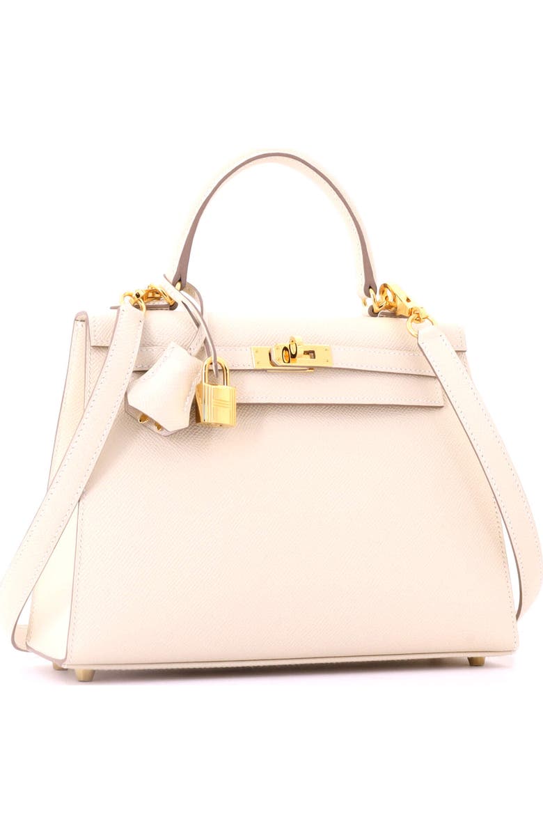 Pre-Owned Hermes Kelly Handbag Light Epsom with Gold Hardware 25, Alternate, color, Nata