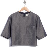 TWP Metallic Boxy Crewneck Top
