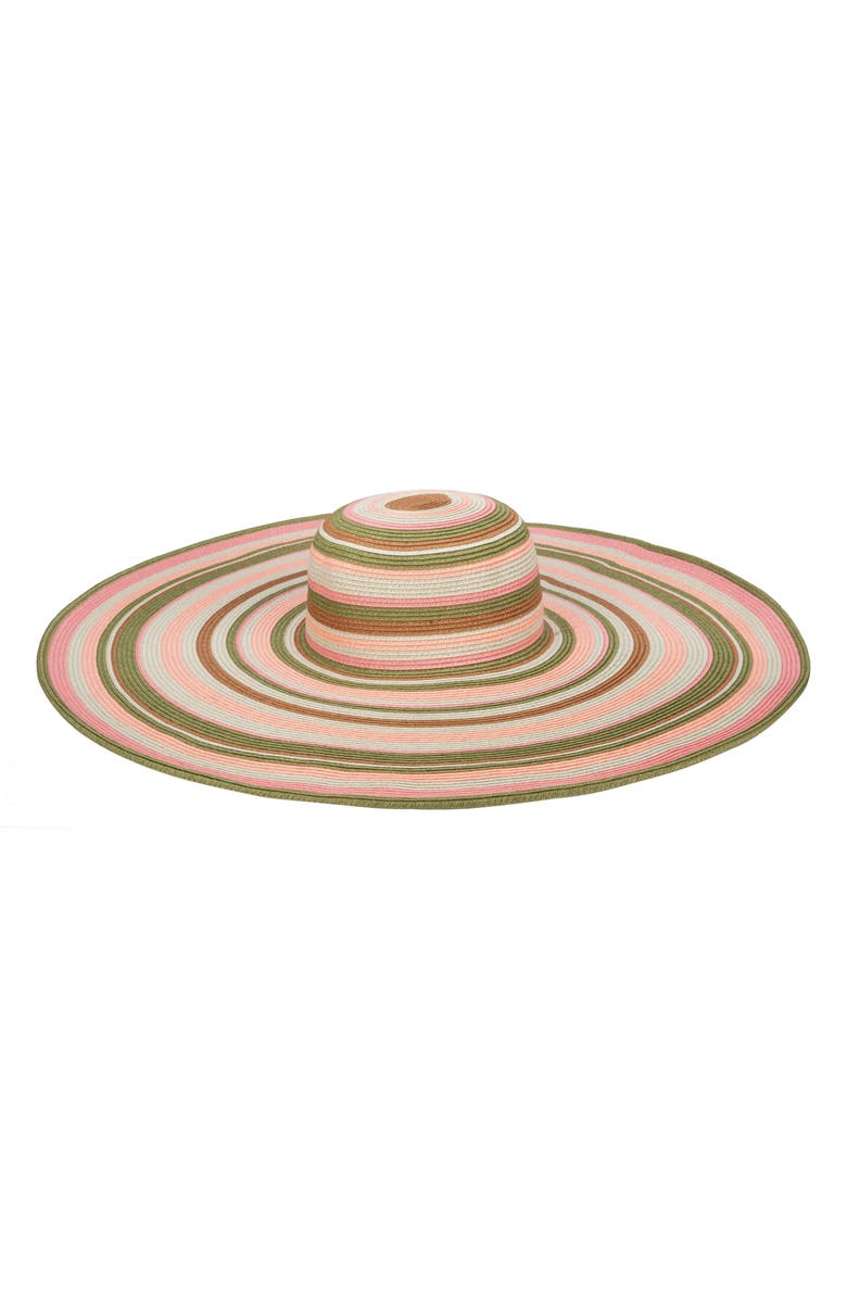 San Diego Hat Day Off Striped UPF 50+ Floppy Sun Hat, Main, color, 