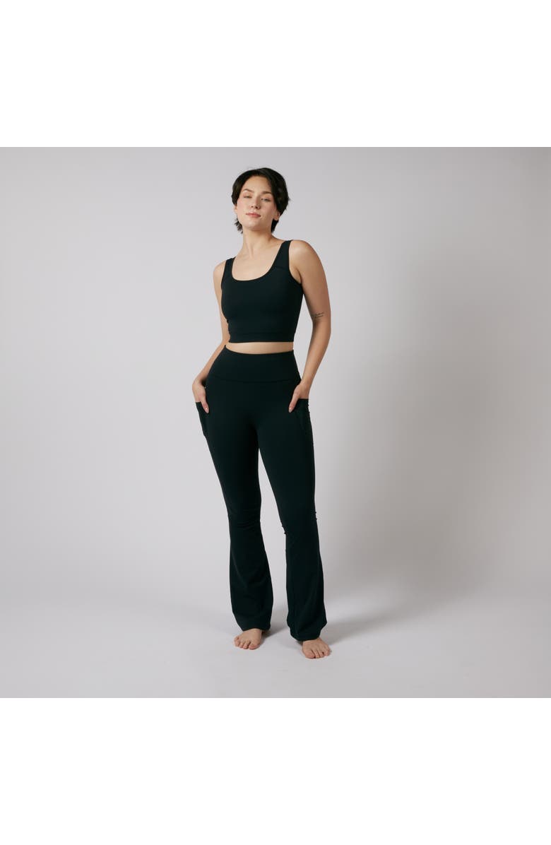 TomboyX Flared Legging, Alternate, color, Black