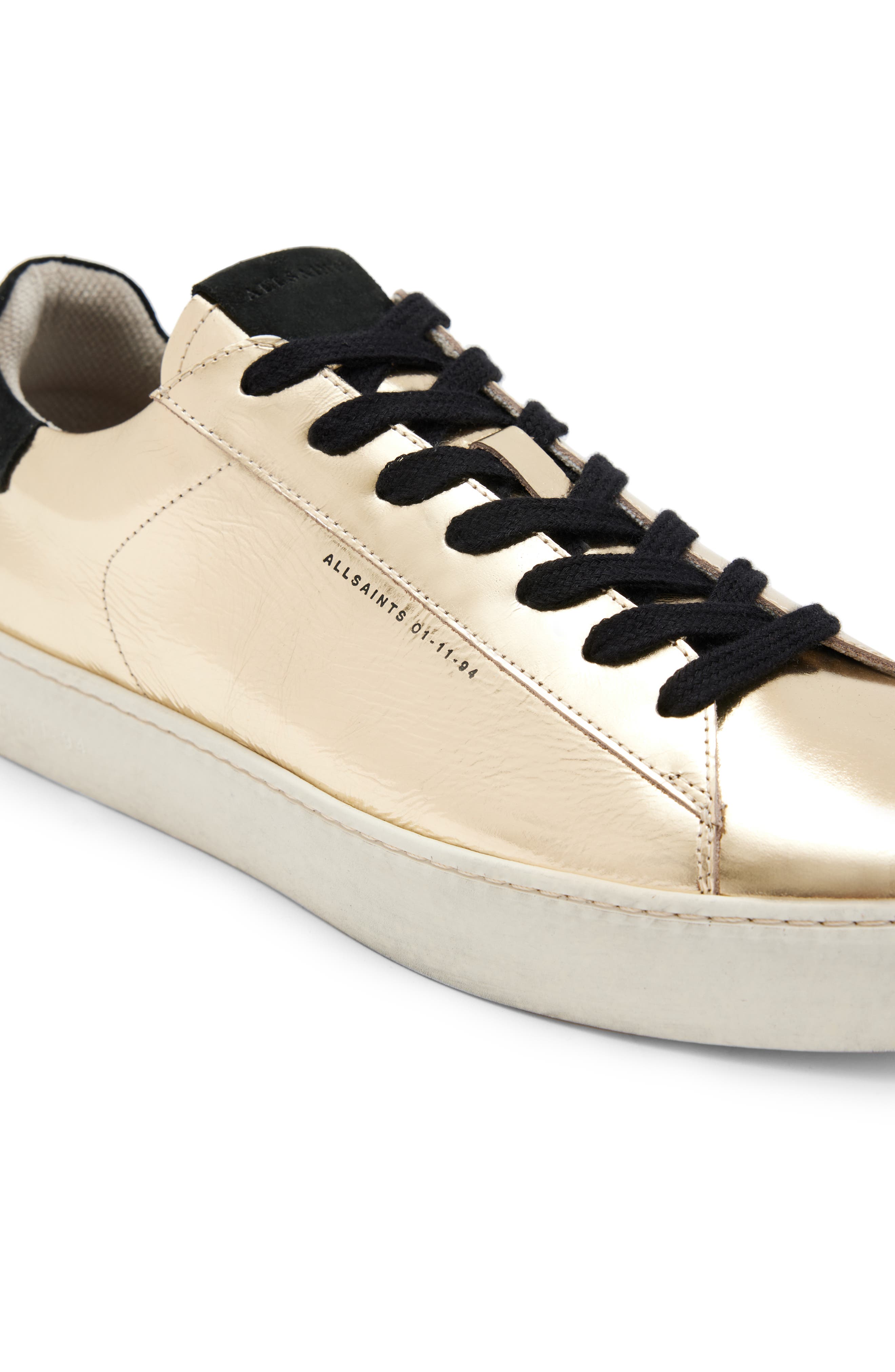 Shana Metallic Sneaker, Alternate, color, GOLD