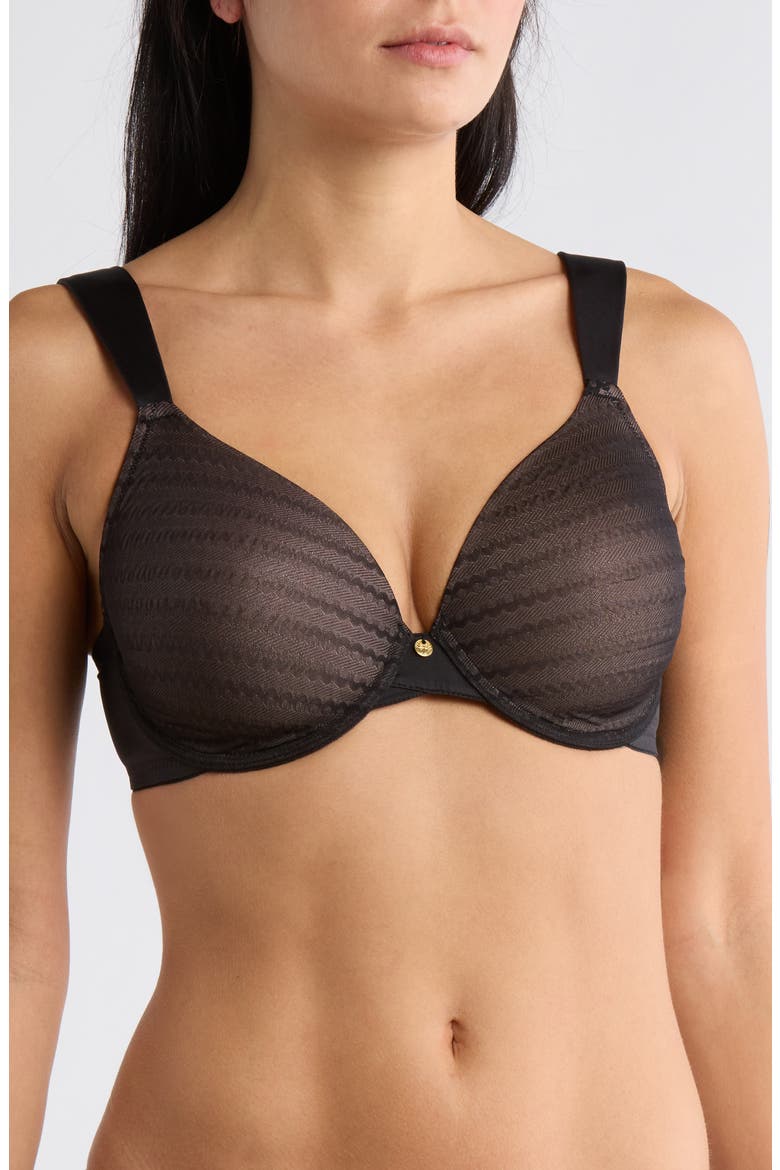 N Natori 'Conceal' Full Figure Underwire T-Shirt Bra, Alternate, color, BLACK/CAFE