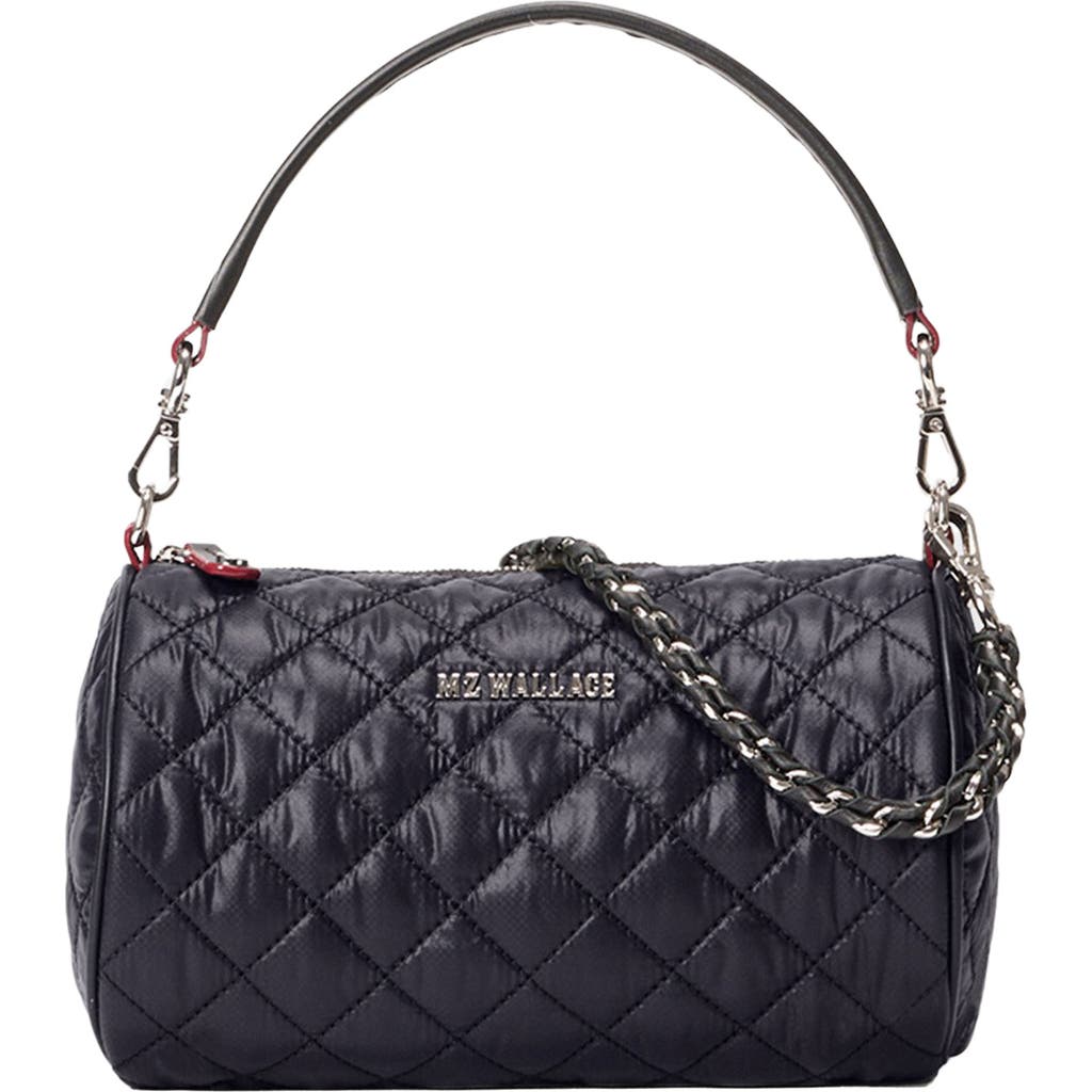 Mz Wallace Crosby Quilted Nylon Barrel Crossbody Bag