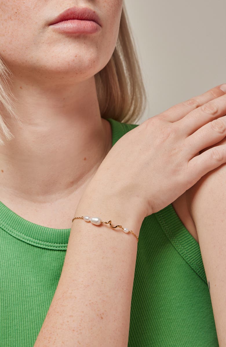 ENAMEL Copenhagen Pearlie Twist Bracelet, Alternate, color, Pearl