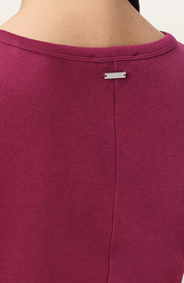 AllSaints Katarina Ruched Side Maxi Dress, Alternate, color, Raspberry