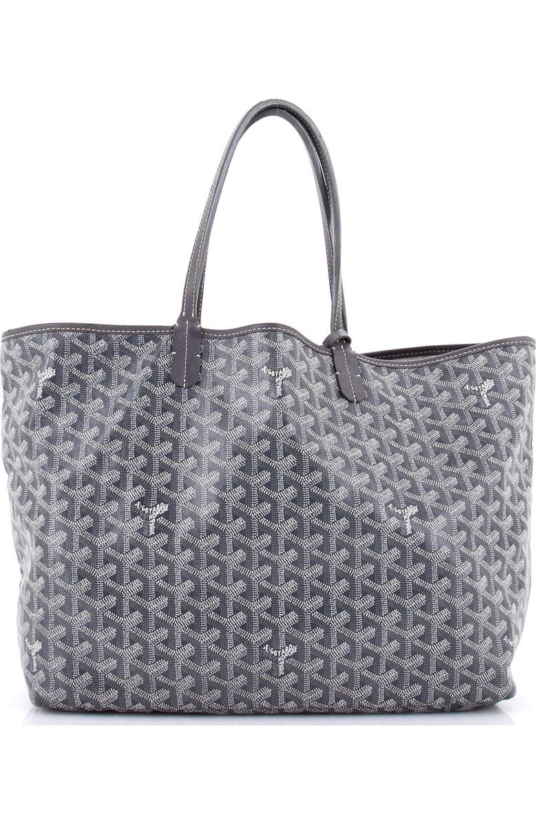 Pre-Owned Goyard Artois Tote Printed Coated Canvas MM, Alternate, color, Blue