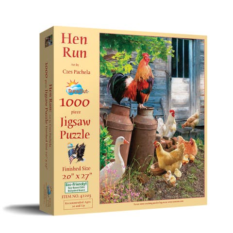 Hen Run 1000 piece Jigsaw Puzzle for Adults