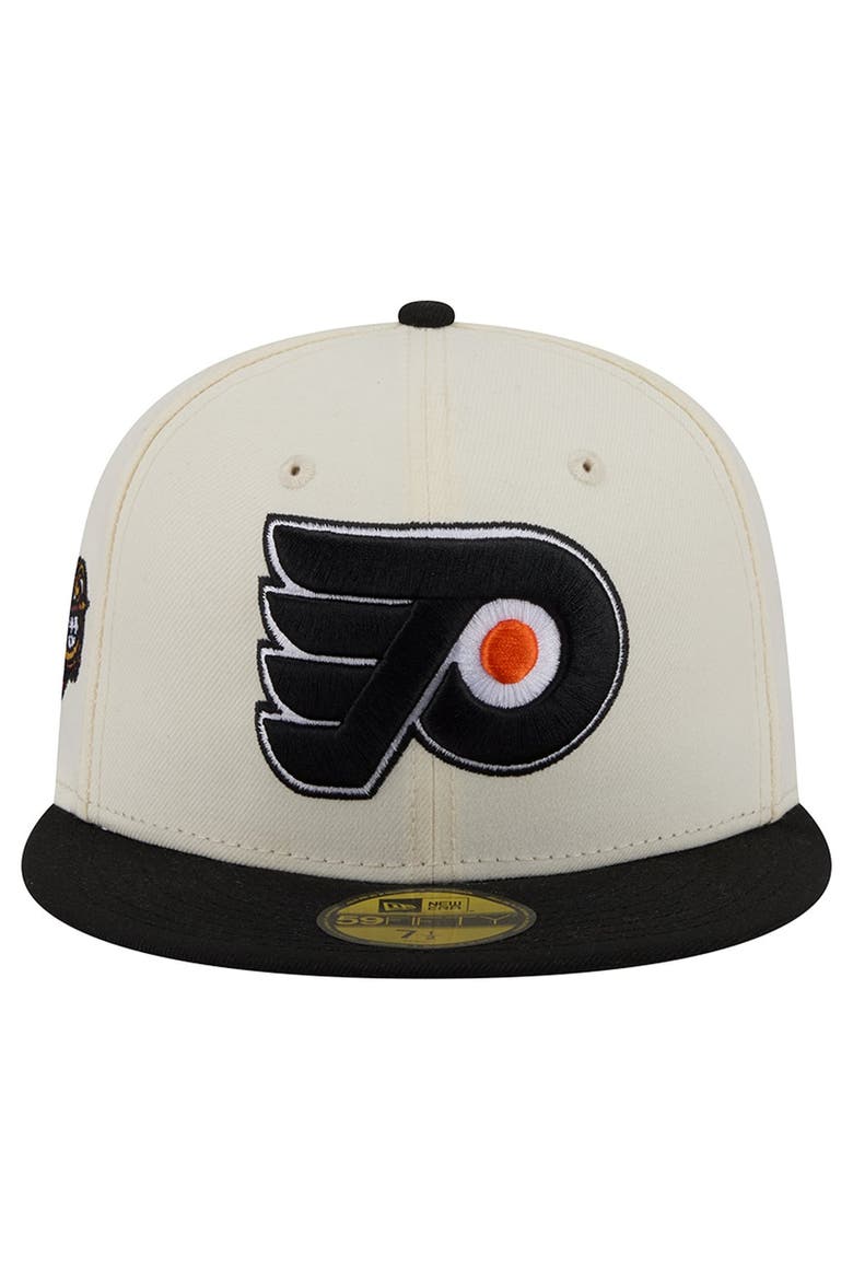 Men's New Era  Cream Philadelphia Flyers 250th Anniversary of the United States Two-Tone 59FIFTY Fitted Hat, Alternate, color, Cream