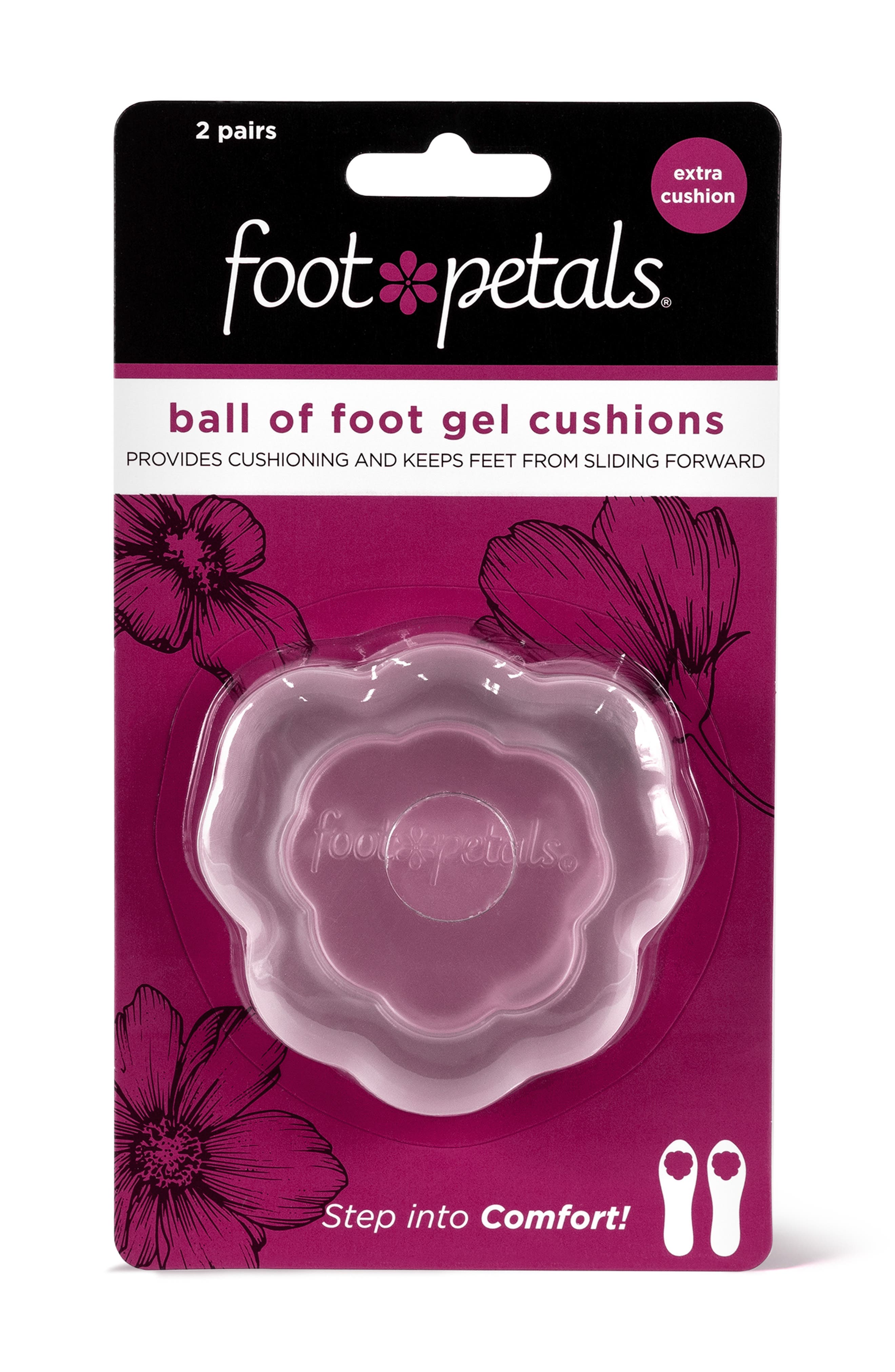 Ball of Foot Gel Cushions, Main, color, PINK