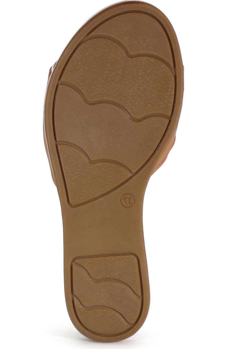 Diba True PROD IGEE Leather Flat Sandal, Alternate, color, Coconut/White