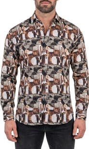 Maceoo Fibonacci Contemporary Fit Button-Up Shirt