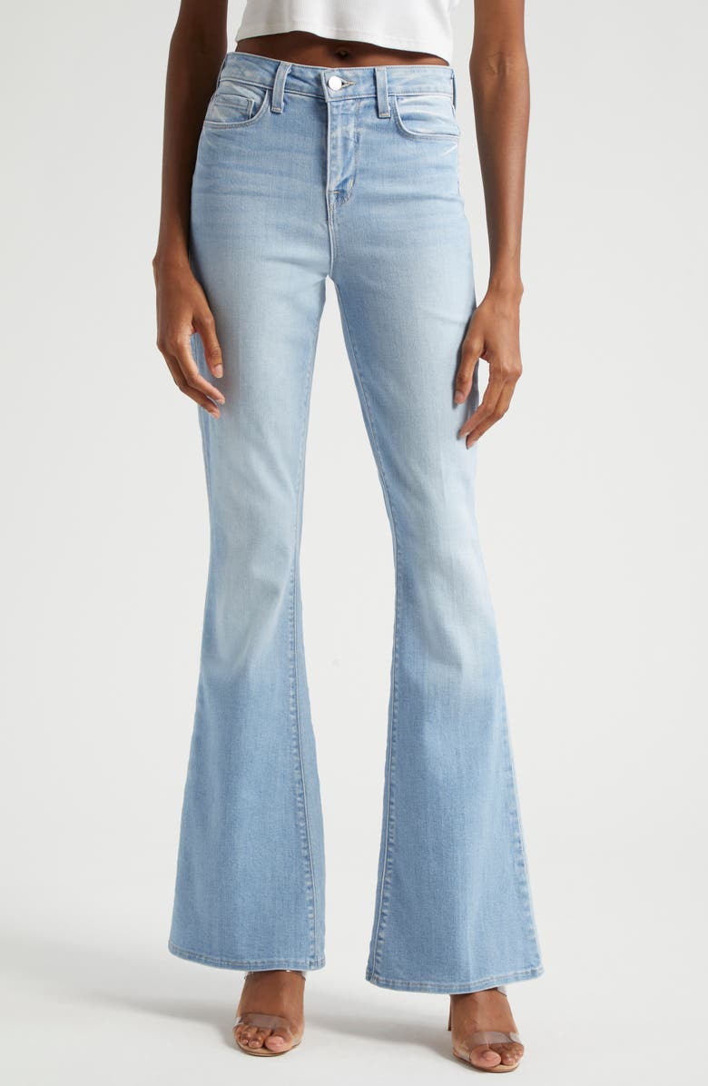 L'AGENCE Marty High Rise Flare Leg Jeans, Main, color, 