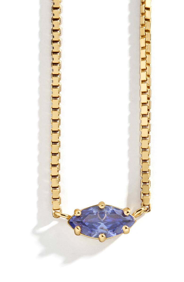 BaubleBar Nascita Gold Vermeil Birthstone Pendant Necklace, Main, color,