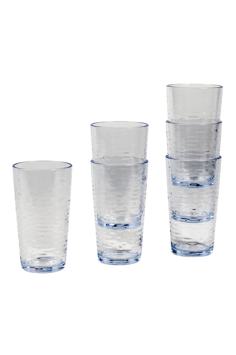 Tritan Foundry Set of 6 Jumbo Drinking Glass, Main, color, CLEAR