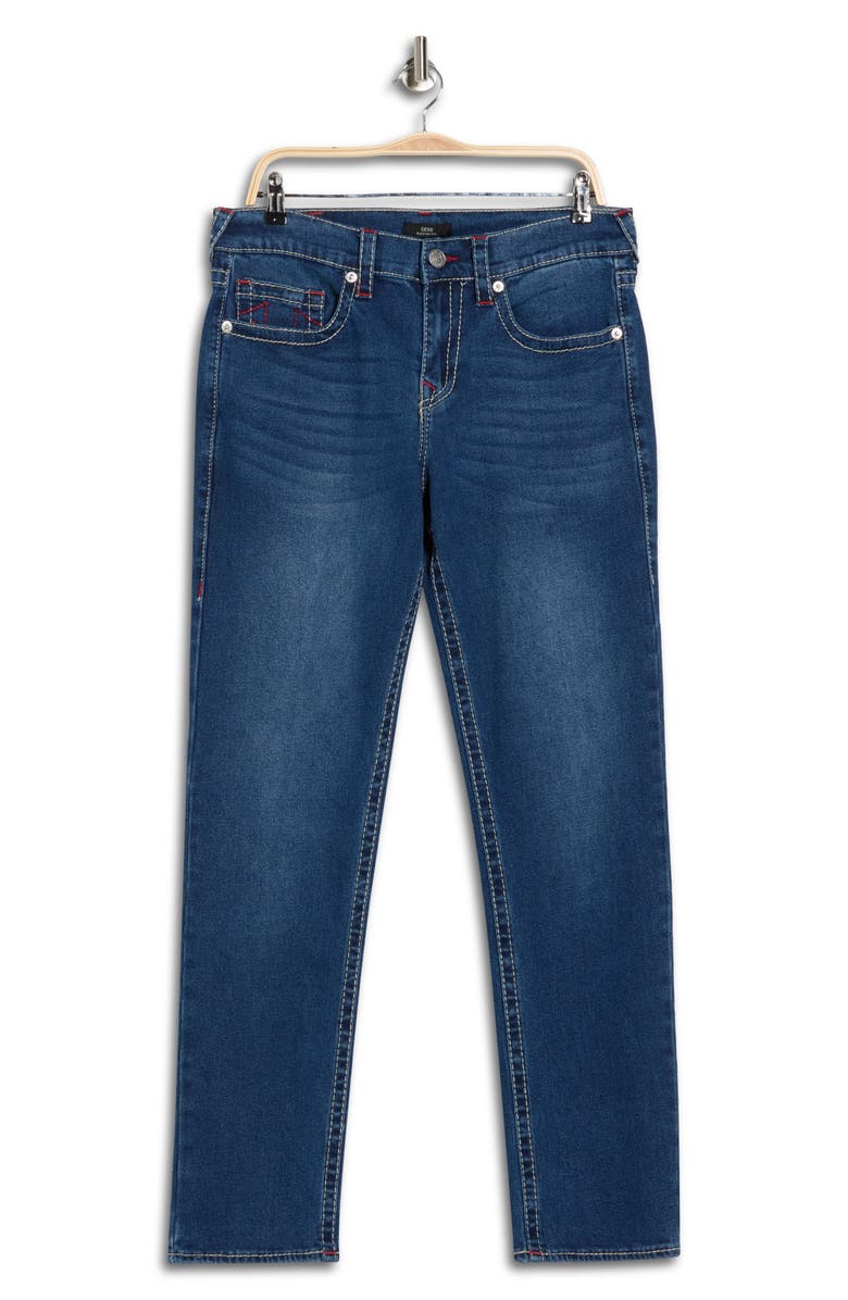 True Religion Geno Big T Slim Fit Jeans, Alternate, color, Medium Rustic Barn Wash