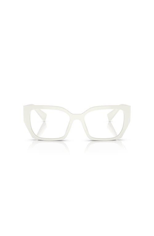 Miu Miu 52mm Rectangle Optical Glasses In Neutral