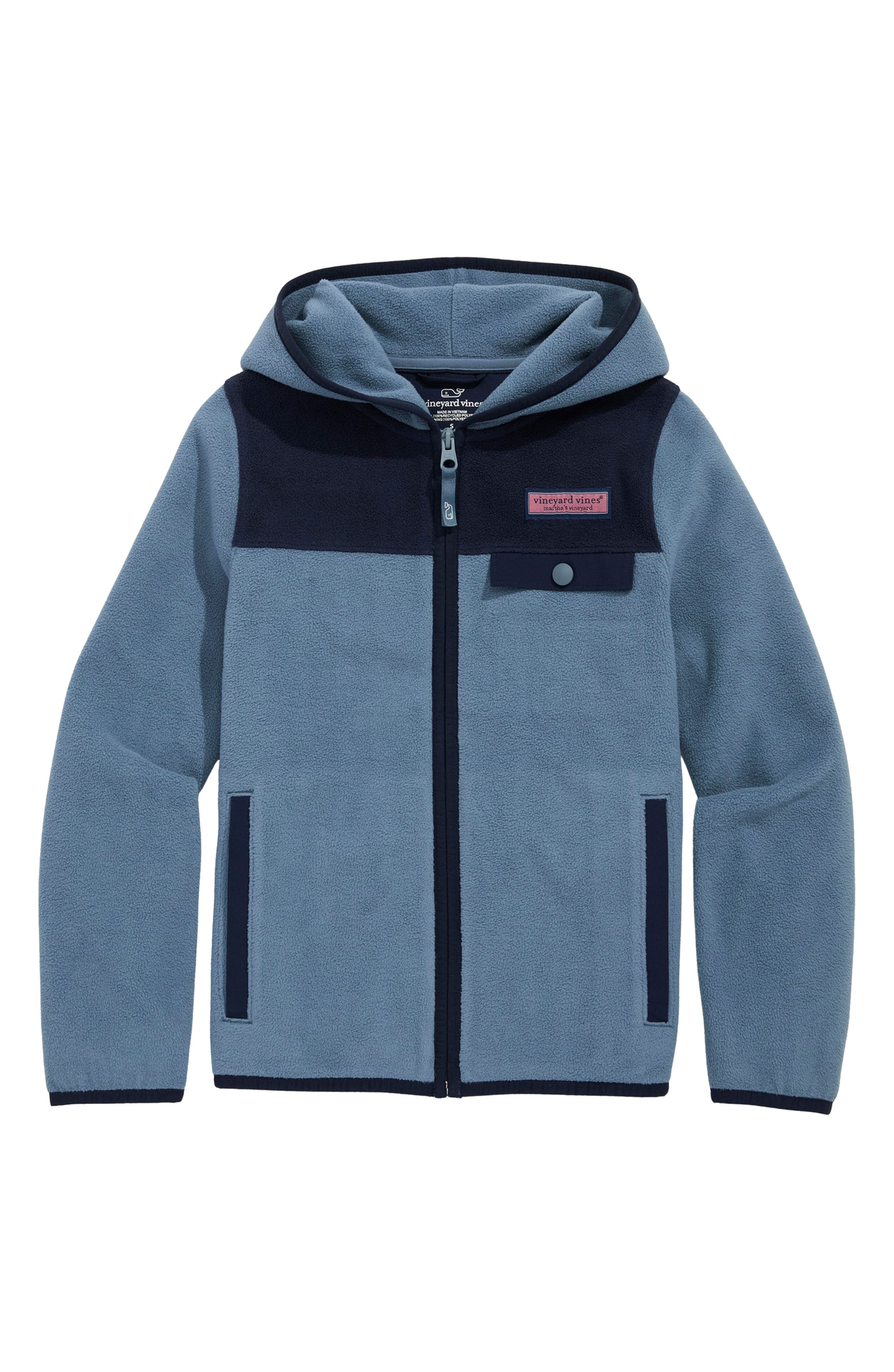 vineyard vines Kids' Harbor Zip-Up Hooded Jacket