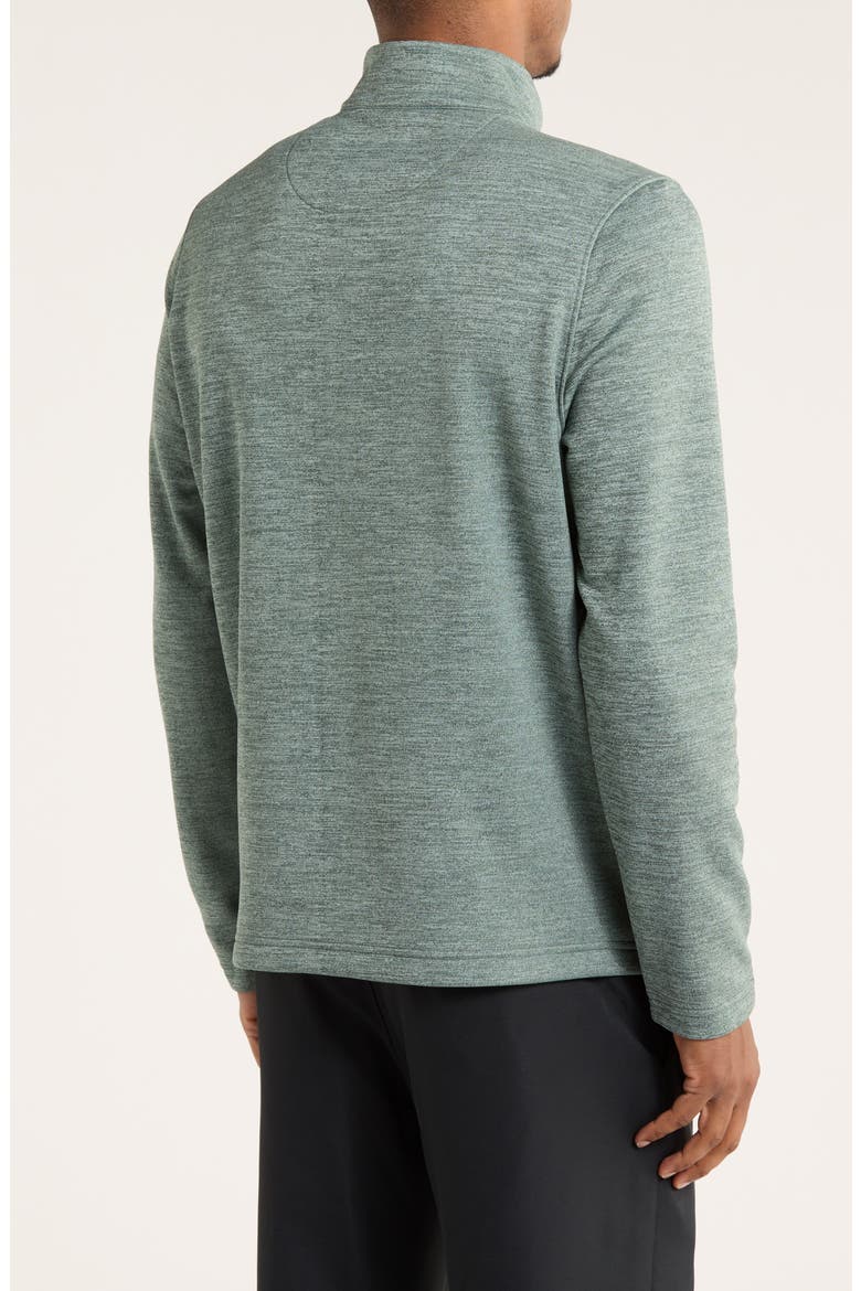 Fleece Quarter Zip Golf Base Layer, Alternate, color, MELALEUCA HEATHER