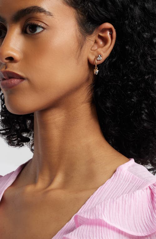 Bp. Set Of 9 Earrings In Gold Rhodium Crystal