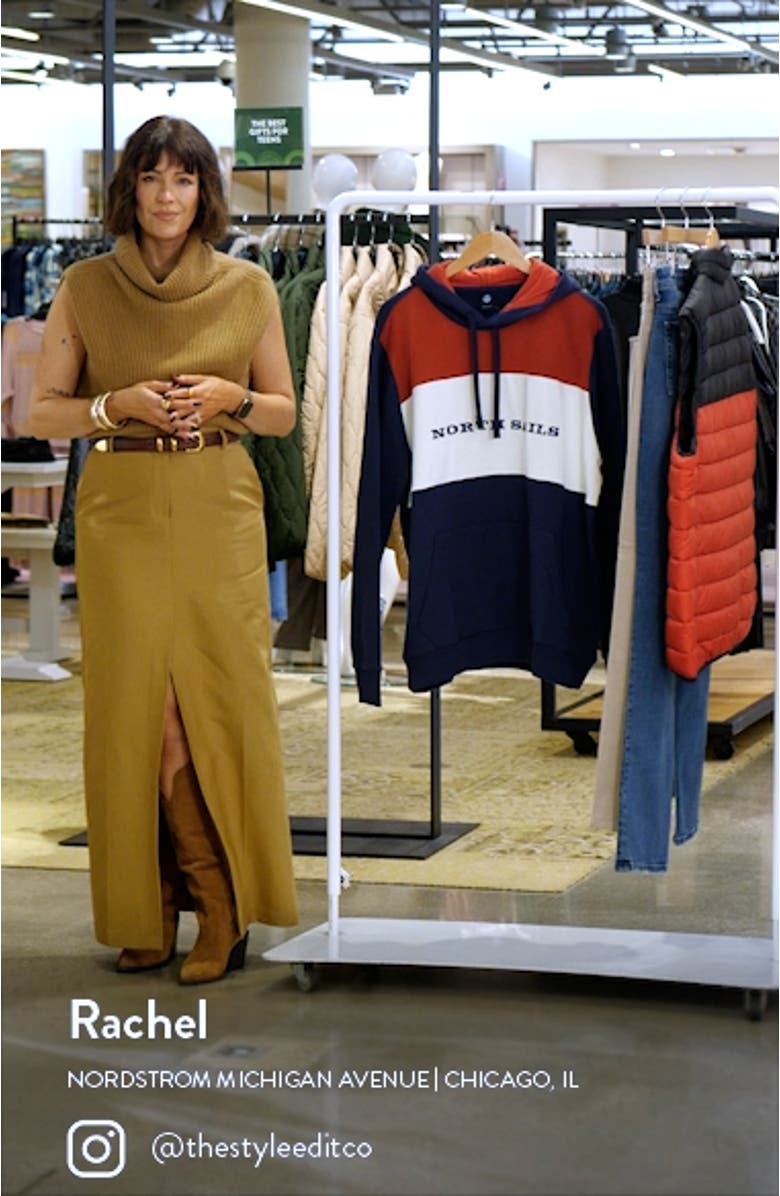 Colorblock Cotton Graphic Hoodie, sales video thumbnail