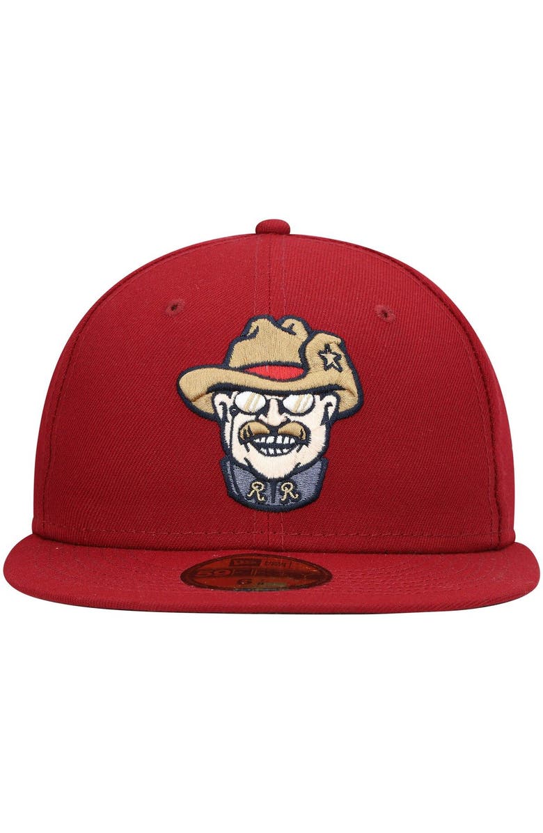 New Era Men's New Era Red Frisco RoughRiders Authentic Collection Team Alternate 59FIFTY Fitted Hat, Alternate, color, Red