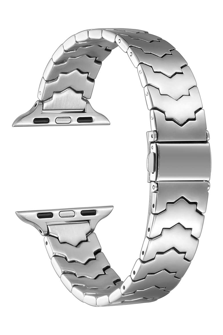 Iris Stainless Steel Apple Watch® Watchband, Alternate, color, SILVER