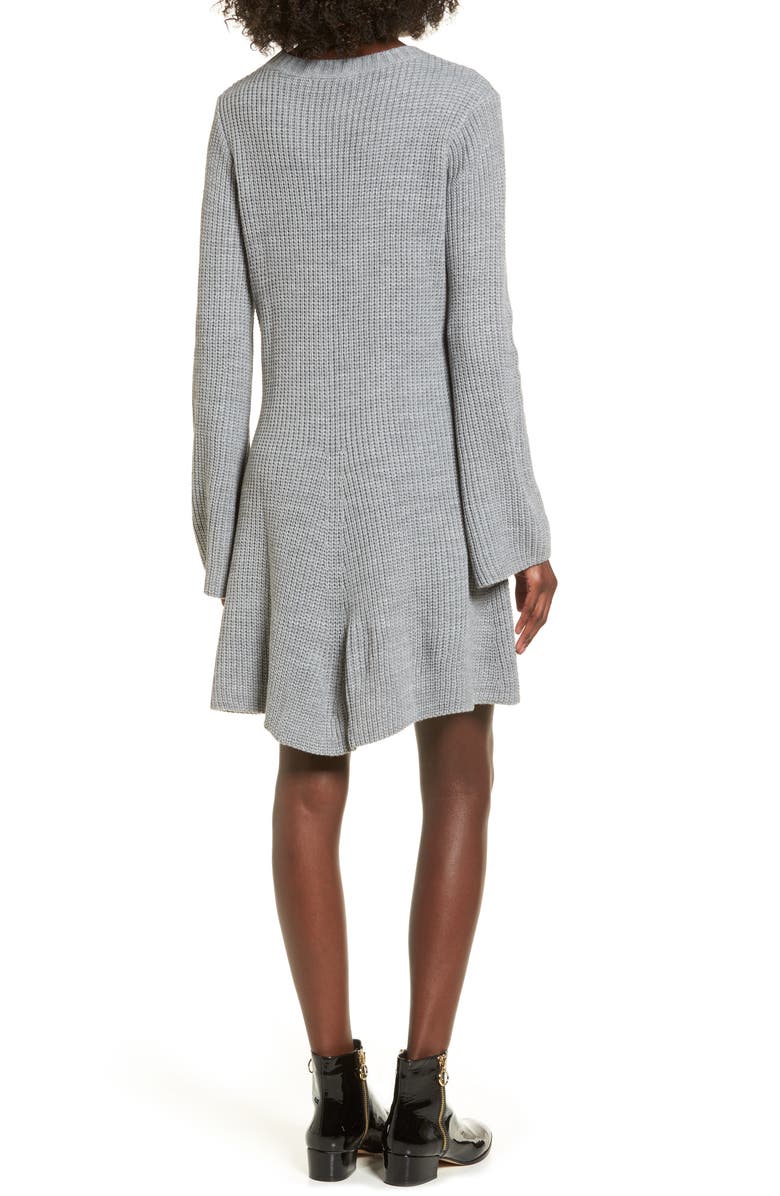 Cotton Emporium Flared Sleeve Sweater Dress, Alternate, color,