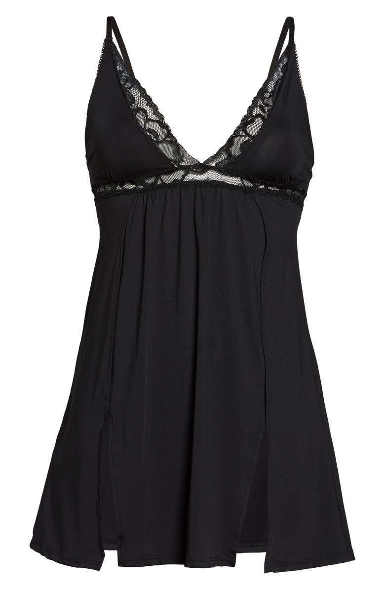 Mapale Babydoll Chemise & G-String Thong Set, Alternate, color,