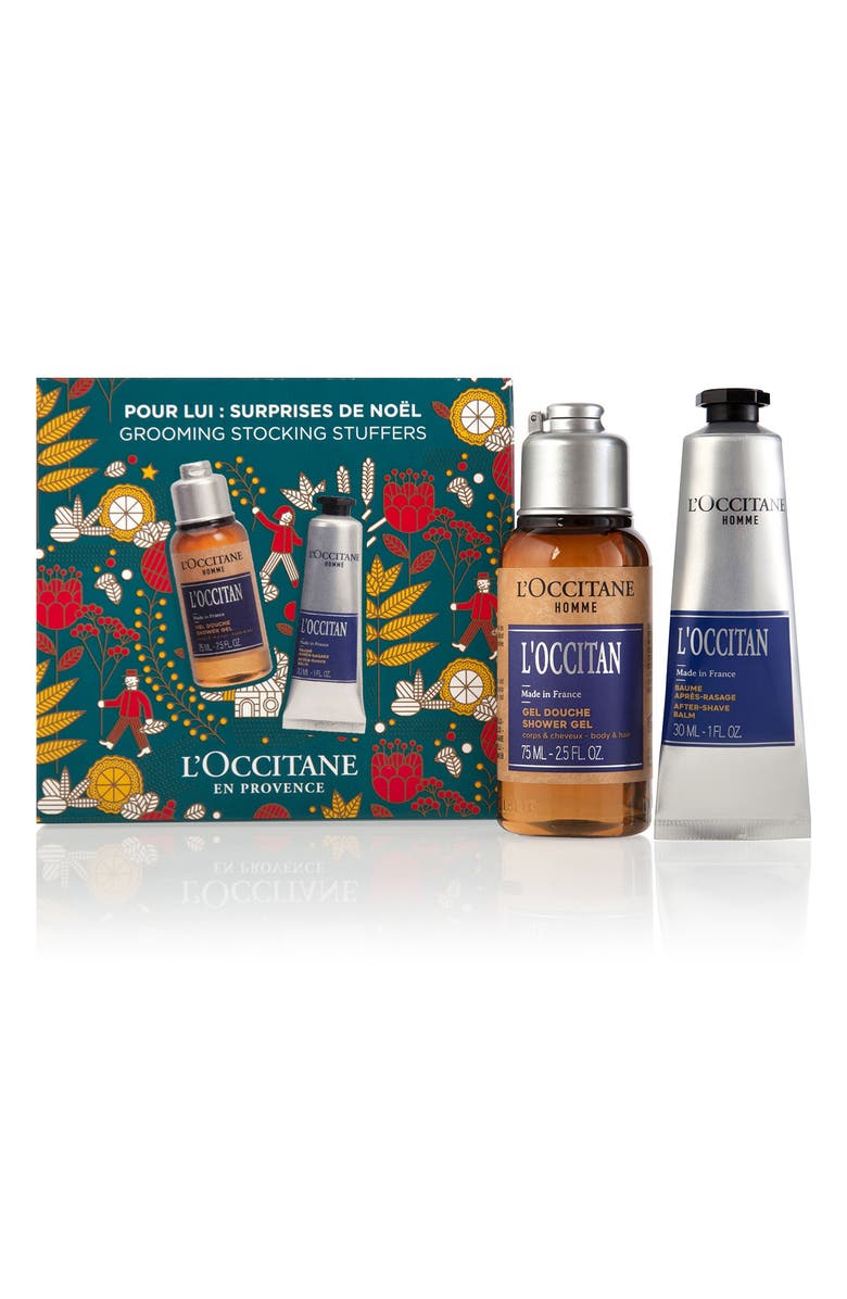 L'Occitane Men's Stocking Stuffer Set USD $22.50 Value, Main, color, 