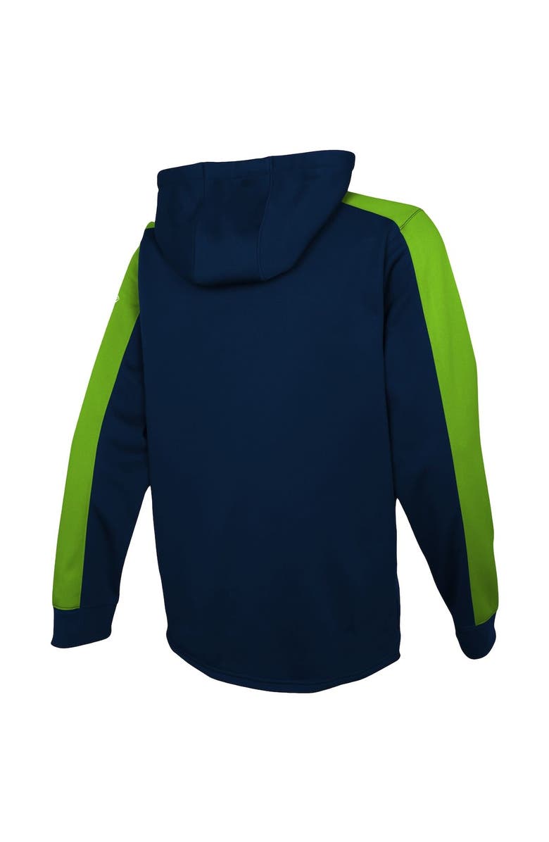 New Era Men's New Era College Navy Seattle Seahawks Combine Authentic Rise Pullover Hoodie, Alternate, color, 